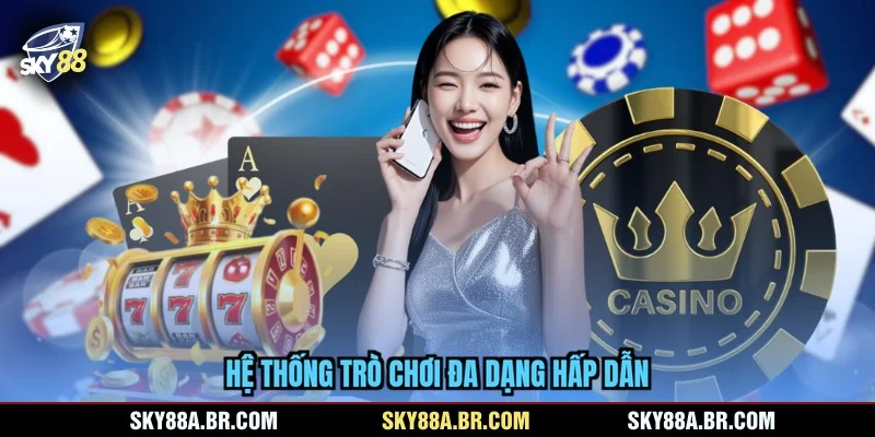 Hệ thống trò chơi đa dạng hấp dẫn
